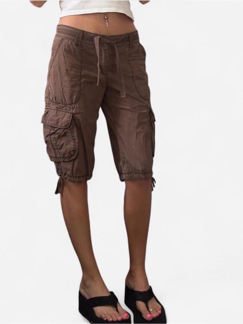 Y2K Ralph Lauren Brown Cargo Capris